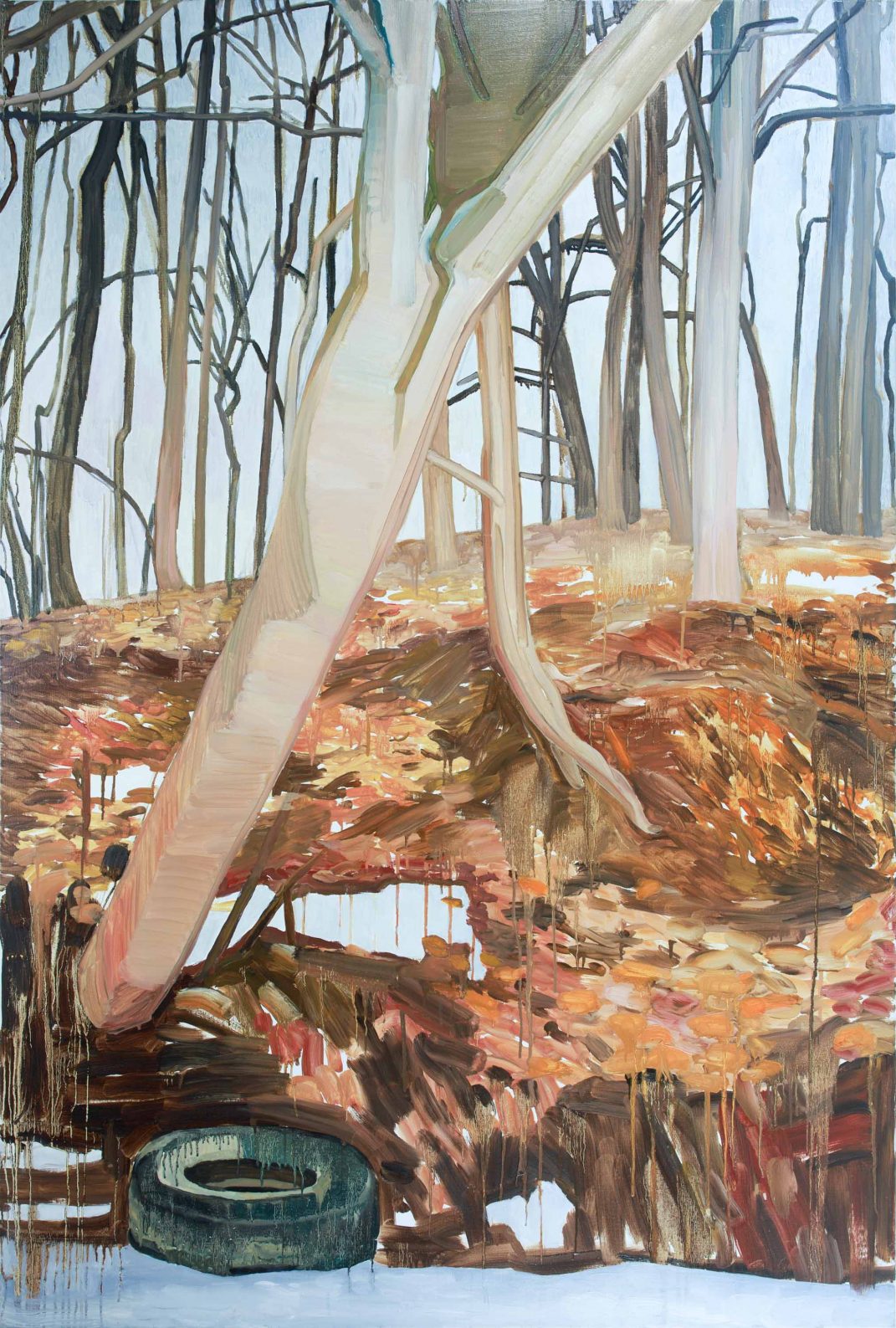 Orange Landscape 1-3 2013 195 cm x 130 cm Oil Canvas