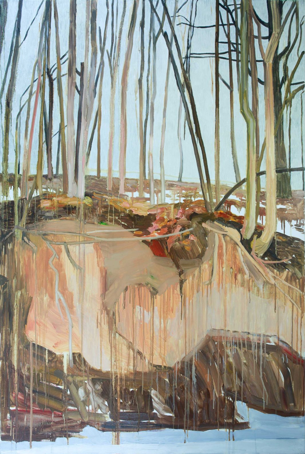 Orange Landscape 2-3 2013 195 cm x 130 cm Oil Canvas