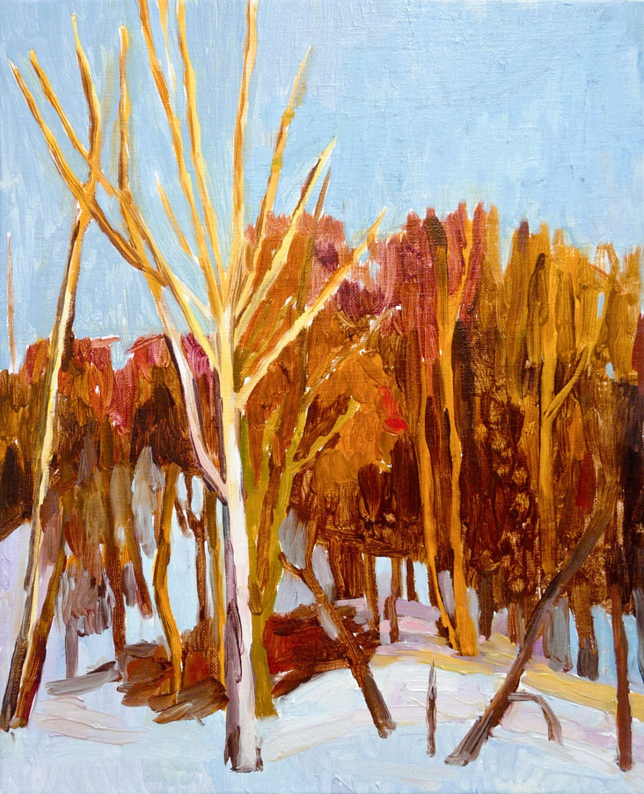 Trees 2-4 2013 41 cm x 33 cm Oil Canvas