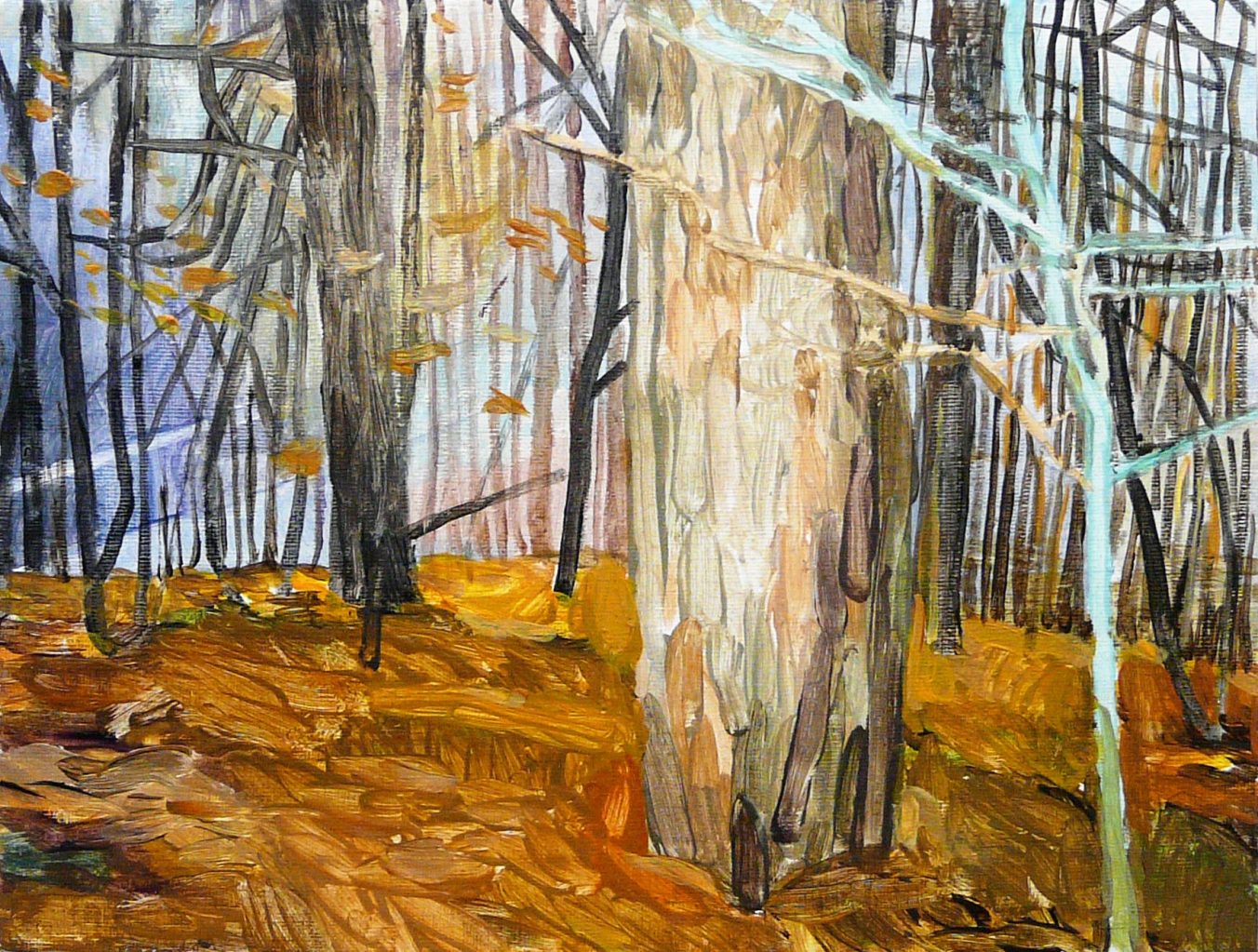 Outskirts Autumn 4-6 2015 24cm x 30cm Acrylic Canvas