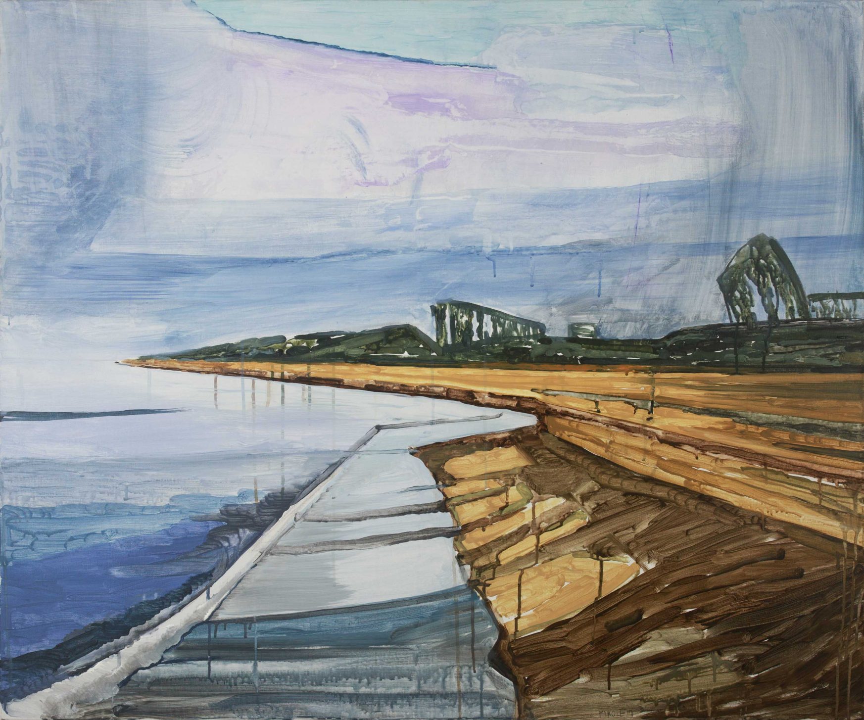 Seaside 2-4. Acrylic, canvas. 100x120cm. 2017