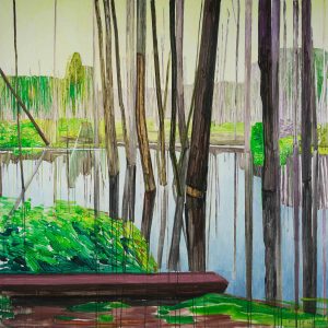 Marsh 5. Acrylic, canvas. 180x180cm. 2017