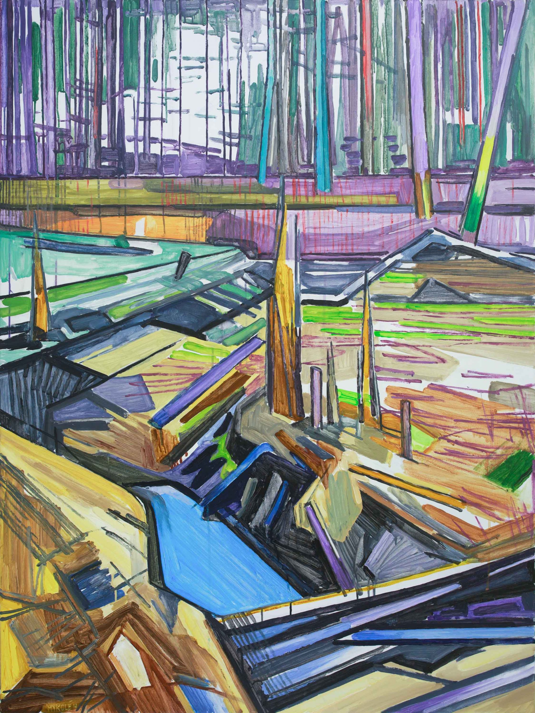 Marsh 6. Acrylic, canvas. 120x90cm. 2017 – Copy