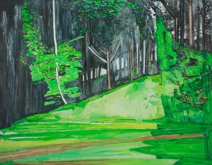 Green hill 1. Acrylic, canvas. 70x90cm. 2018