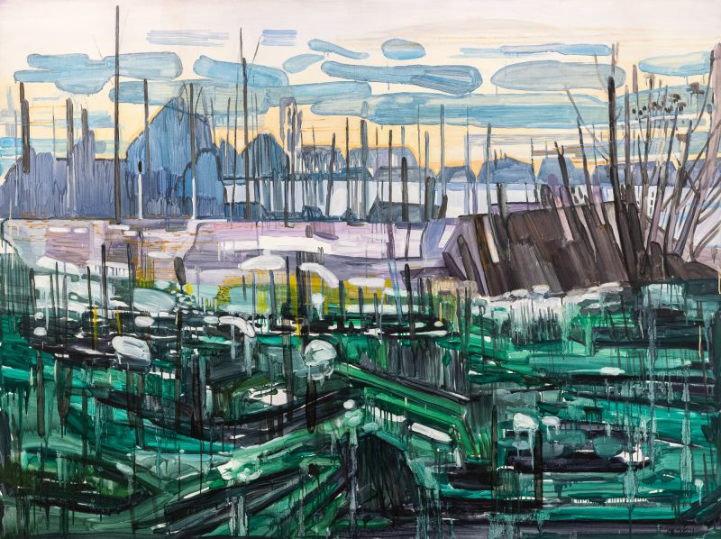 Meadows 5, 2021. Oil, canvas. 146×195 cm