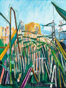 Meadows 6, 2021. Oil, canvas. 146×110 cm